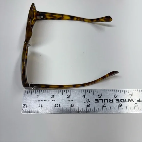 Von Zipper Overture Sunglasses Square Tortoise Brown Frame Lenses Italy